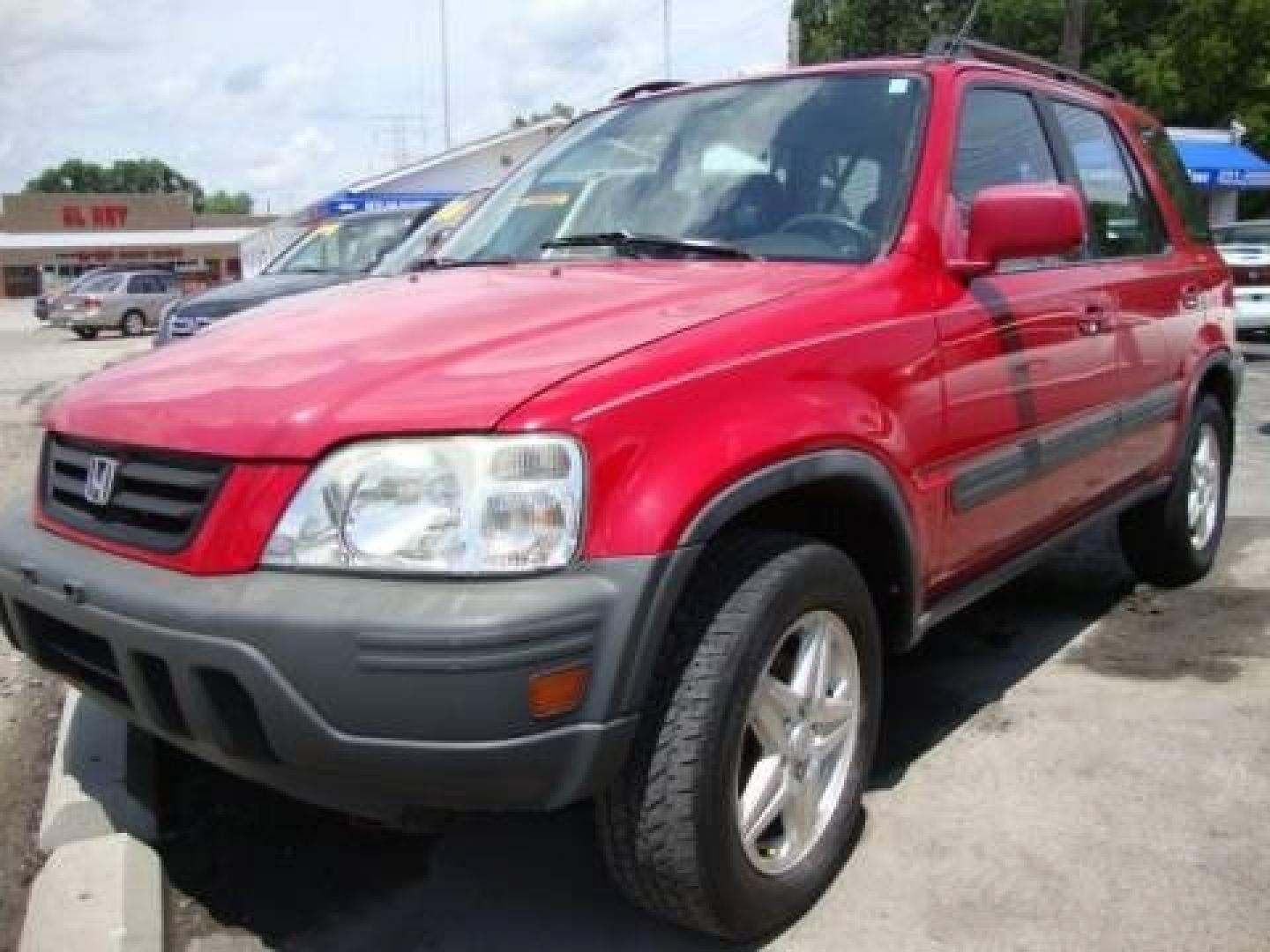 1999 Red /GREY Honda CR-V EX 4WD (JHLRD1867XC) with an 2.0L L4 DOHC 16V engine, 4-Speed Automatic Overdrive transmission, located at 2710A Westlane Rd., Indianapolis, IN, 46268, (317) 291-2000, 39.885670, -86.208160 - This is a Monthly Special.. This vehicle is only $500 down-security deposit. Please call 317-291-2000 for more details - Photo#1